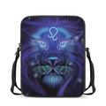 Dark Leo Zodiac Sign Print Rectangular Crossbody Bag