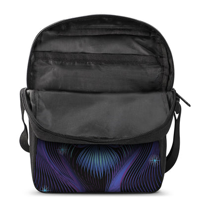 Dark Leo Zodiac Sign Print Rectangular Crossbody Bag