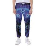 Dark Leo Zodiac Sign Print Scuba Joggers