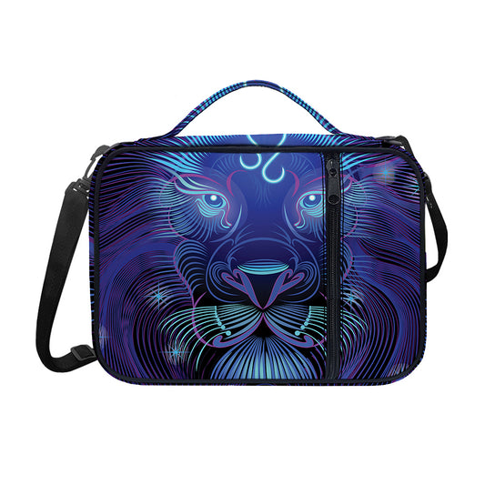 Dark Leo Zodiac Sign Print Shoulder Strap Bible Bag