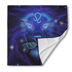 Dark Leo Zodiac Sign Print Silk Bandana