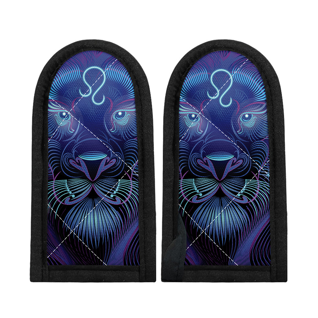 Dark Leo Zodiac Sign Print Skillet Handle Cover