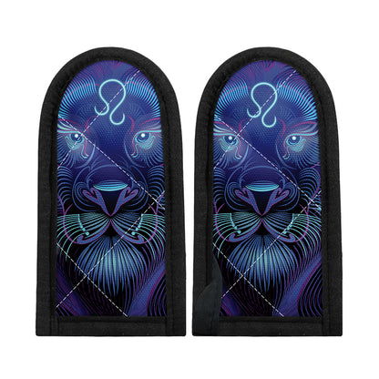 Dark Leo Zodiac Sign Print Skillet Handle Cover