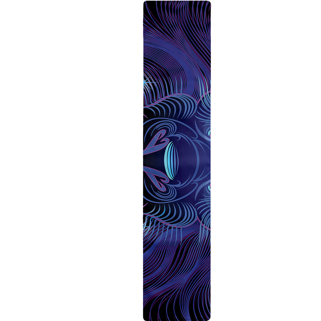 Dark Leo Zodiac Sign Print Table Runner