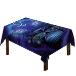 Dark Leo Zodiac Sign Print Tablecloth