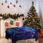 Dark Leo Zodiac Sign Print Tablecloth