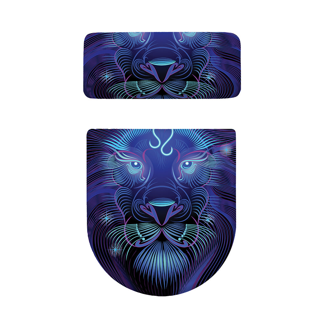 Dark Leo Zodiac Sign Print Toilet Lid And Tank Cover Set
