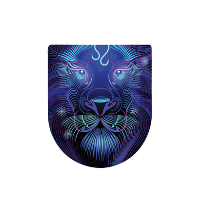 Dark Leo Zodiac Sign Print Toilet Lid Cover