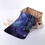 Dark Leo Zodiac Sign Print Towel