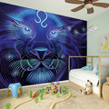 Dark Leo Zodiac Sign Print Wall Sticker