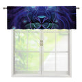 Dark Leo Zodiac Sign Print Window Valance