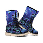 Dark Leo Zodiac Sign Print Winter Boots