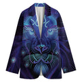 Dark Leo Zodiac Sign Print Women's Blazer