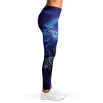 Dark Leo Zodiac Sign Print Women's Leggings
