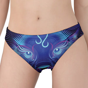 Dark Leo Zodiac Sign Print Women's Panties