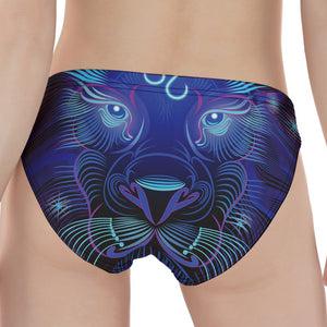 Dark Leo Zodiac Sign Print Women's Panties