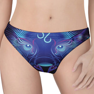 Dark Leo Zodiac Sign Print Women's Thong