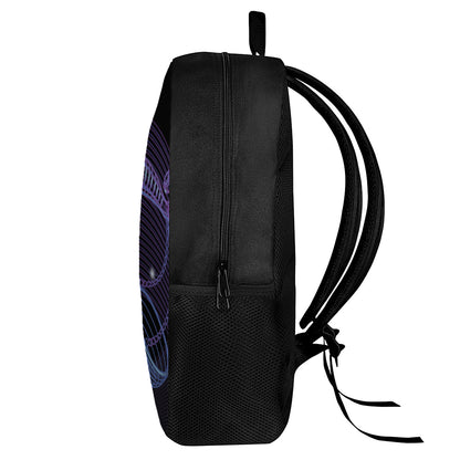 Dark Libra Zodiac Sign Print 17 Inch Backpack