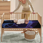 Dark Libra Zodiac Sign Print Baby Crib Sheet