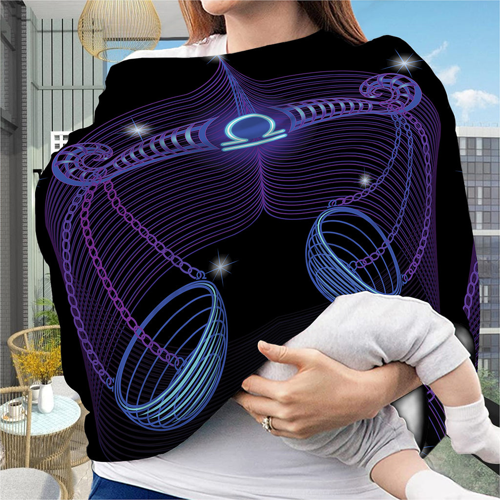 Dark Libra Zodiac Sign Print Baby Seat Cover