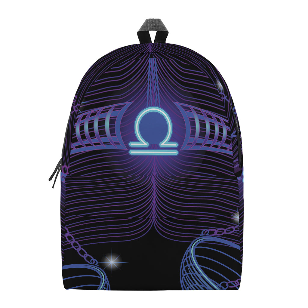 Dark Libra Zodiac Sign Print Backpack