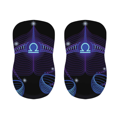 Dark Libra Zodiac Sign Print Bar Stool Covers