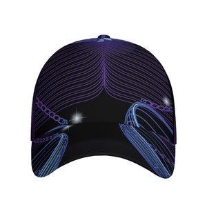 Dark Libra Zodiac Sign Print Baseball Cap