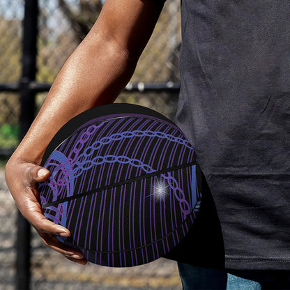 Dark Libra Zodiac Sign Print Basketball