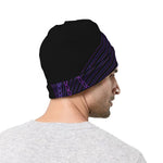 Dark Libra Zodiac Sign Print Beanie