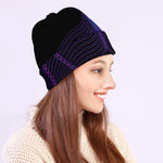 Dark Libra Zodiac Sign Print Beanie