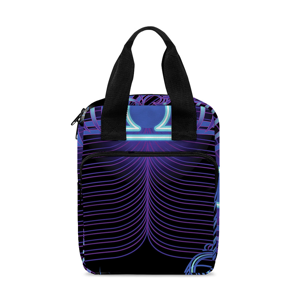 Dark Libra Zodiac Sign Print Bible Tote Bag