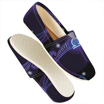 Dark Libra Zodiac Sign Print Casual Shoes