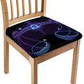 Dark Libra Zodiac Sign Print Chair Cushion Cover