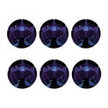 Dark Libra Zodiac Sign Print Coaster Set