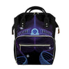 Dark Libra Zodiac Sign Print Diaper Bag