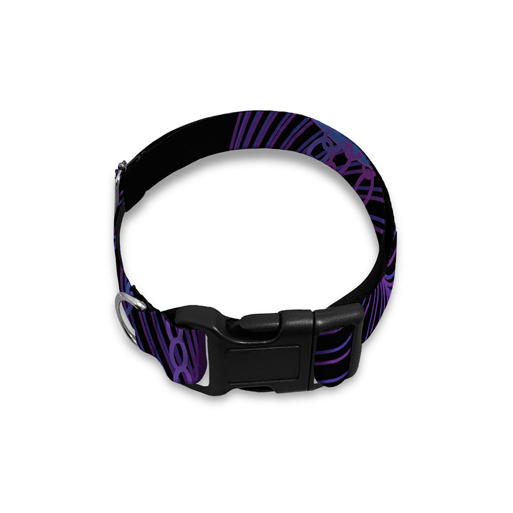 Dark Libra Zodiac Sign Print Dog Collar