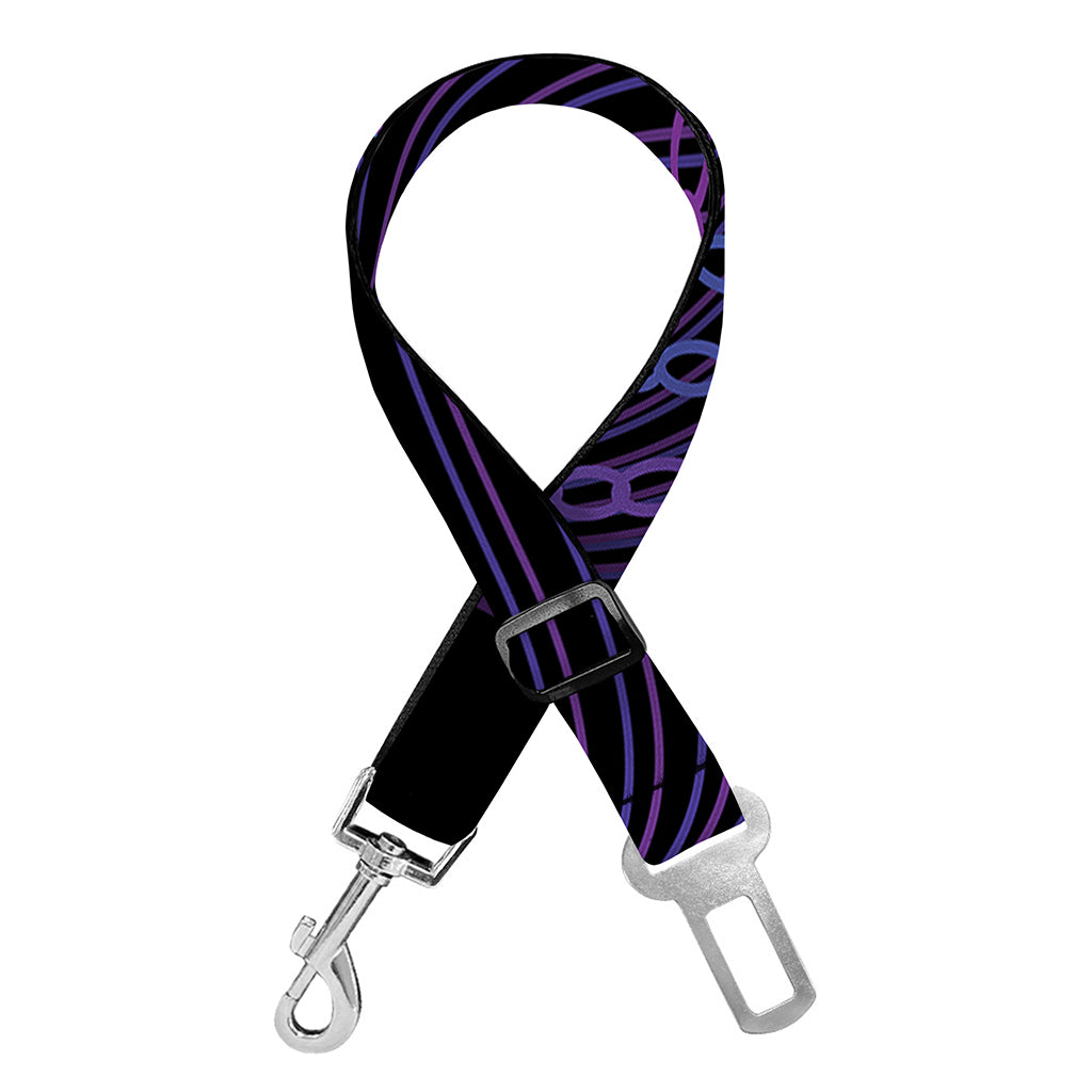 Dark Libra Zodiac Sign Print Dog Seat Belt