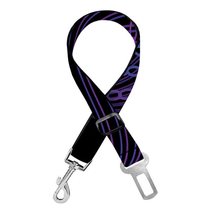 Dark Libra Zodiac Sign Print Dog Seat Belt