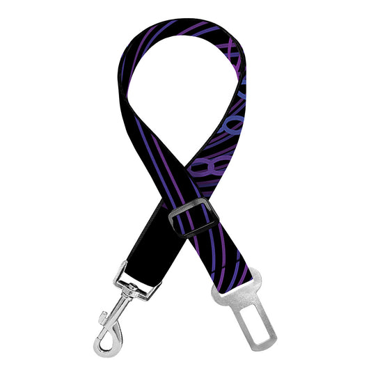 Dark Libra Zodiac Sign Print Dog Seat Belt