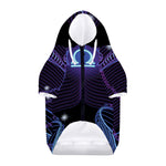 Dark Libra Zodiac Sign Print Dog Zip Up Hoodie