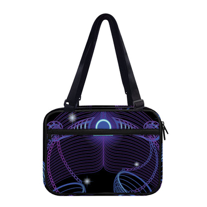 Dark Libra Zodiac Sign Print Double Strap Bible Bag