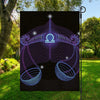 Dark Libra Zodiac Sign Print Garden Flag