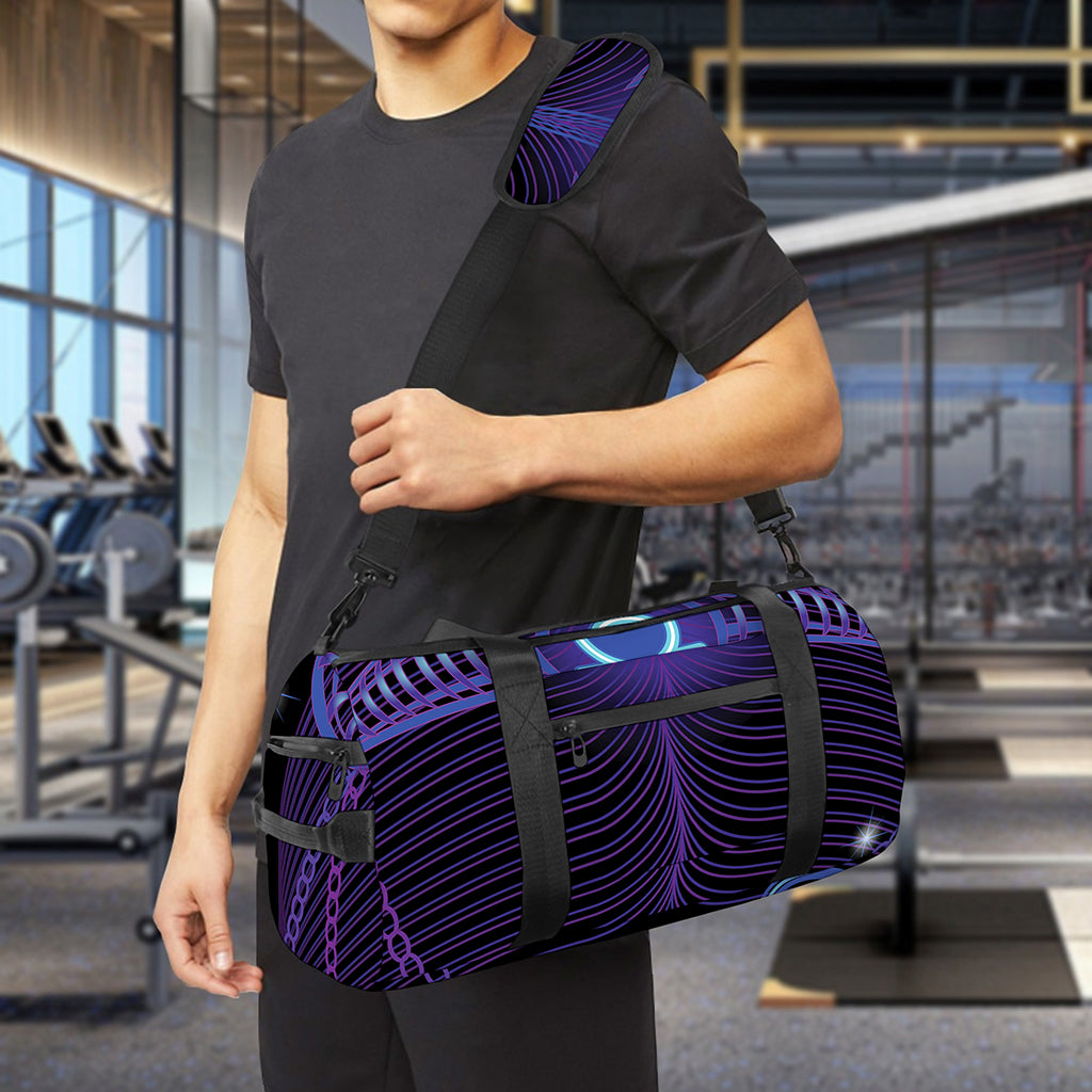 Dark Libra Zodiac Sign Print Gym Bag