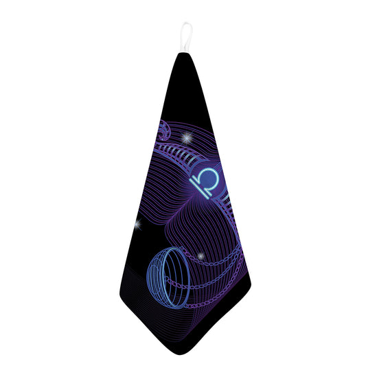 Dark Libra Zodiac Sign Print Hand Towel