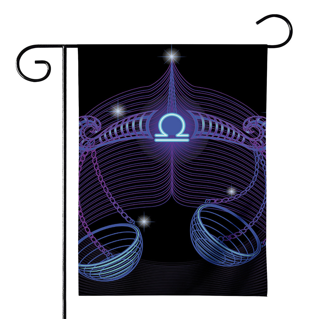 Dark Libra Zodiac Sign Print House Flag