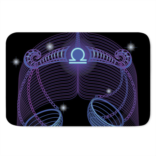 Dark Libra Zodiac Sign Print Indoor Door Mat