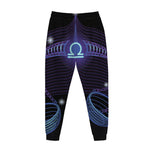 Dark Libra Zodiac Sign Print Jogger Pants