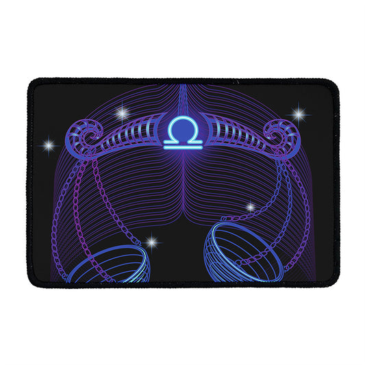 Dark Libra Zodiac Sign Print Kitchen Mat