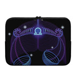 Dark Libra Zodiac Sign Print Laptop Sleeve