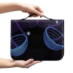 Dark Libra Zodiac Sign Print Leather Bible Cover